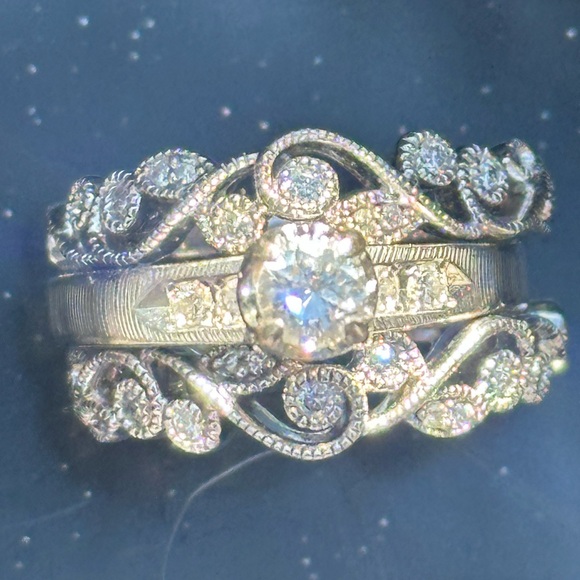 Wedding ring and double band - Picture 3 of 12